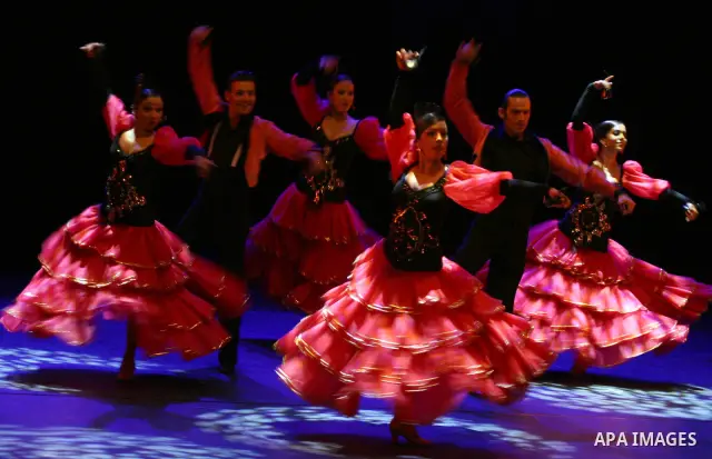 Flamenco Band 'Los Mulero' from Spain performs on the fourth day of the 13th Palestine International Festival in the West Bank town of Ramallah, 07 July 2011, The festival, organized by the Popular Art Center, will featu...