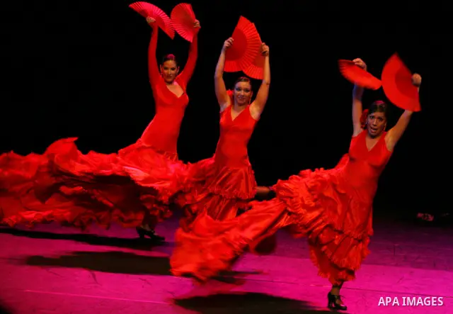 Flamenco Band 'Los Mulero' from Spain performs on the fourth day of the 13th Palestine International Festival in the West Bank town of Ramallah, 07 July 2011, The festival, organized by the Popular Art Center, will featu...