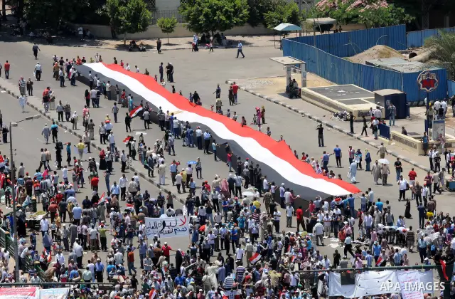 Protesters gather in Tahrir square in Cairo July 8, 2011. Thousands of Egyptians gathered in Cairo's Tahrir Square on Friday to demand faster reforms and the swifter prosecution of former officials from Hosni Mubarak's t...