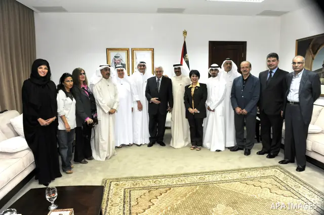 President Mahmoud Abbas (Abu Mazen) meets with Kuwaiti media delegation in the West Bank city of Ramallah on July 11,2011. Photo by Mufeed Abu Hasnah