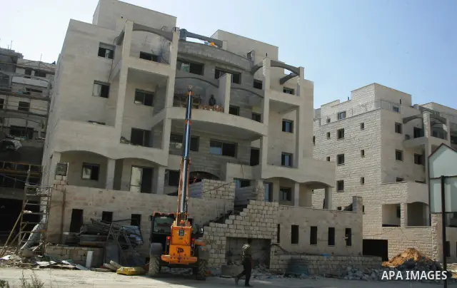 A part of jewish settlement of Harmoun Hanatsave near the Arab neighbourhood of Ras al-Amud in Jerusalem on July13,2011. Photo by Mahfouz Abu Turk