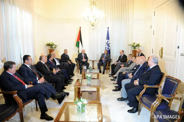 President Mahmoud Abbas (Abu Mazen) during his visit to the Secretariat of the Union for the Mediterranean in Barcelona on July 20, 2011. Photo by Thaer Ganaim