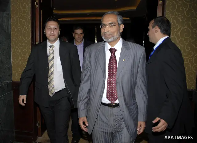 Members of Egypt's Muslim Brotherhood, the country's best organised movement take part in a celebration in Cairo on July 23, 2011, to celebrate the formation of a new party, the Freedom and Justice Party, to contest up t...
