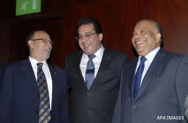 Members of Egypt's Muslim Brotherhood, the country's best organised movement take part in a celebration in Cairo on July 23, 2011, to celebrate the formation of a new party, the Freedom and Justice Party, to contest up t...