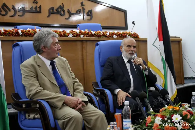 The European Parliamentary delegation visits the Palestinian Legislative Council in Gaza city on July 25, 2011. Photo by Mohammed Asad