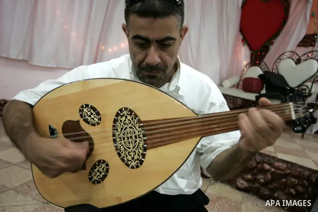 Palestinian musical band perform rehearsals in Khan Younis, southern Gaza Strip on Aug. 3, 2011. Photo by Abed Rahim Khatib