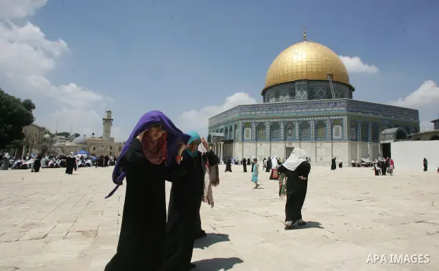 Palestinians gather for prayers at the Al Aqsa Mosque in Jerusalem, on the second Friday of the Muslim holy month of Ramadan, Friday Aug. 12, 2011. Muslims around the world are observing the holy fasting month of Ramadan...