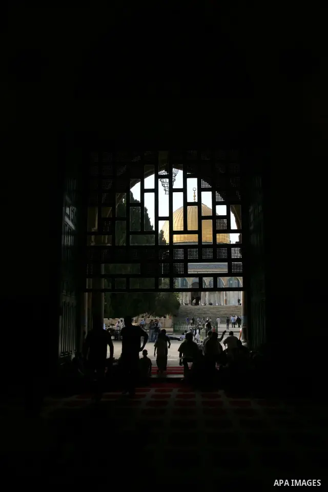 Palestinian Muslims rest as others pray and read the holy Koran in al-Aqsa Mosque, in Jerusalem's Old City on Aug. 14, 2011. Muslims around the world are observing the holy fasting month of Ramadan in which they refrain...