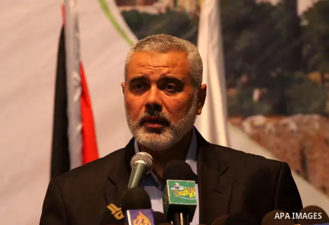 Palestinian prime minister in Gaza Strip, Ismail Haniya attends a celebration to honor the memorizers of the Holy Koran in Gaza city on August 18, 2011. Photo by Mohammed Asad