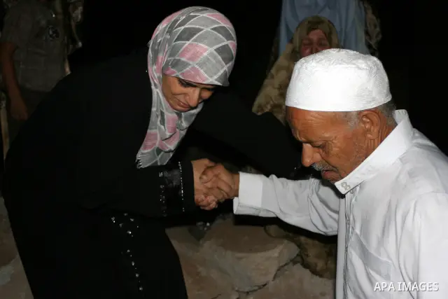 Palestinians mourn on their relatives, during the Israeli soldiers surround a neighbourhood during a military operation in the West Bank city of Hebron, early on 22 August 2011. Israel declared all-out war on Hamas, laun...