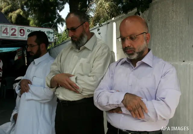 Palestinians attend Friday prayers in front of the red cross headquarters on Sept. 2, 2011 in the mostly Arab Jerusalem neighborhood of Sheikh Jarrah. Photo by Mahfouz Abu Turk