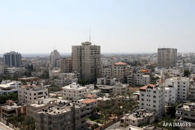A general view of Gaza Shows the parameters of Gaza City in Palestine, on Sep. 11, 2011. Photo by Mohammed Asad