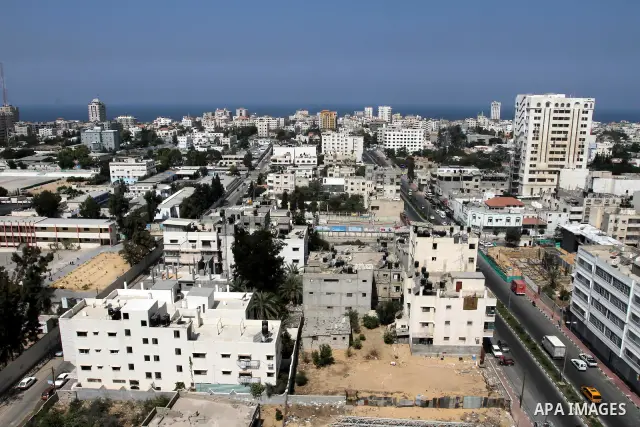 A general view of Gaza Shows the parameters of Gaza City in Palestine, on Sep. 11, 2011. Photo by Mohammed Asad