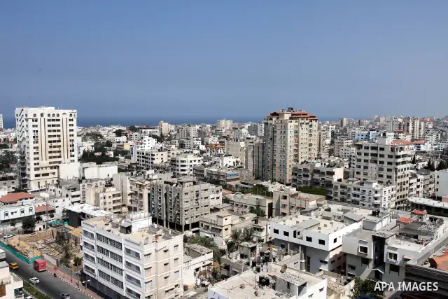 A general view of Gaza Shows the parameters of Gaza City in Palestine, on Sep. 11, 2011. Photo by Mohammed Asad