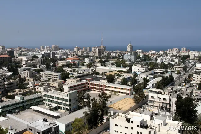 A general view of Gaza Shows the parameters of Gaza City in Palestine, on Sep. 11, 2011. Photo by Mohammed Asad
