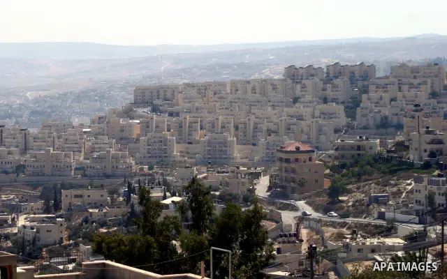 A picture shows a general view of the Jewish settlement of Har Homa in east Jerusalem on Sep. 15,2011. A diplomatic showdown looms at the United Nations this month when Palestinian President Mahmoud Abbas is expected to...
