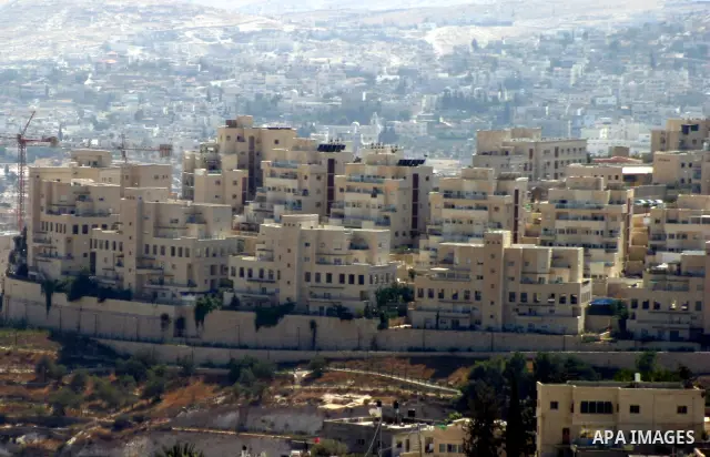 A picture shows a general view of the Jewish settlement of Har Homa in east Jerusalem on Sep. 15,2011. A diplomatic showdown looms at the United Nations this month when Palestinian President Mahmoud Abbas is expected to...