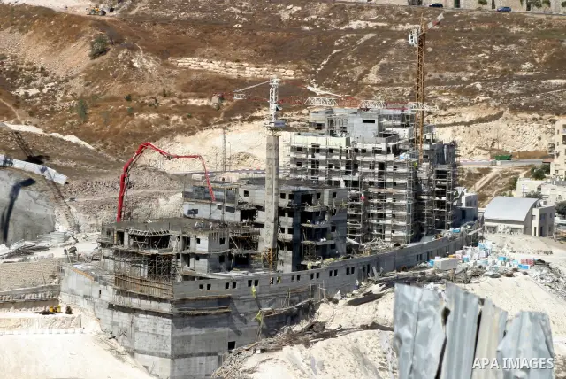 A construction site is seen in the Jewish settlement of Har Homa in east Jerusalem on Sep. 15,2011. A diplomatic showdown looms at the United Nations this month when Palestinian President Mahmoud Abbas is expected to see...