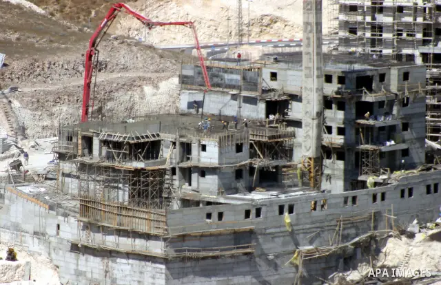 A construction site is seen in the Jewish settlement of Har Homa in east Jerusalem on Sep. 15,2011. A diplomatic showdown looms at the United Nations this month when Palestinian President Mahmoud Abbas is expected to see...