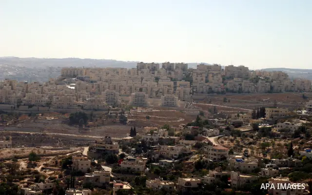 A picture shows a general view of the Jewish settlement of Har Homa in east Jerusalem on Sep. 15,2011. A diplomatic showdown looms at the United Nations this month when Palestinian President Mahmoud Abbas is expected to...