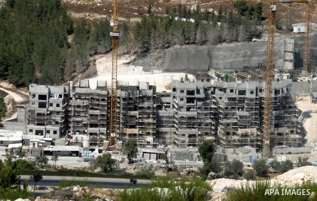 A construction site is seen in the Jewish settlement of Har Homa in east Jerusalem on Sep. 15,2011. A diplomatic showdown looms at the United Nations this month when Palestinian President Mahmoud Abbas is expected to see...