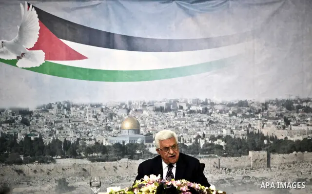 Palestinian President Mahmoud Abbas speaks about his bid for statehood recognition at the United Nations next week, during a televised speech in the West Bank city of Ramallah September 16, 2011. Abbas said on Friday he...