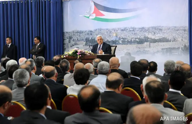 Palestinian President Mahmoud Abbas speaks about his bid for statehood recognition at the United Nations next week, during a televised speech in the West Bank city of Ramallah September 16, 2011. Abbas said on Friday he...