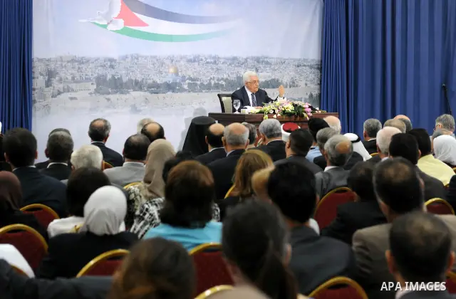 Palestinian President Mahmoud Abbas speaks about his bid for statehood recognition at the United Nations next week, during a televised speech in the West Bank city of Ramallah September 16, 2011. Abbas said on Friday he...