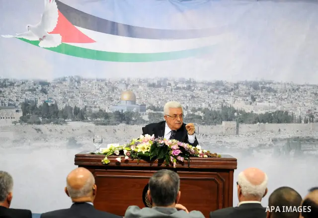 Palestinian President Mahmoud Abbas speaks about his bid for statehood recognition at the United Nations next week, during a televised speech in the West Bank city of Ramallah September 16, 2011. Abbas said on Friday he...