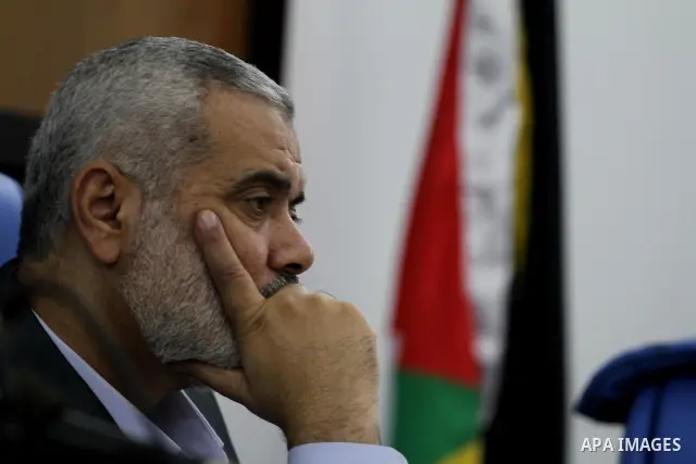 Palestinian prime minister in Gaza Strip, Ismail Haniya attends a meeting of the Palestinian legislative council in Gaza City on September 18, 2011 as the Islamist Hamas movement, which is controling the Gaza Strip, said...