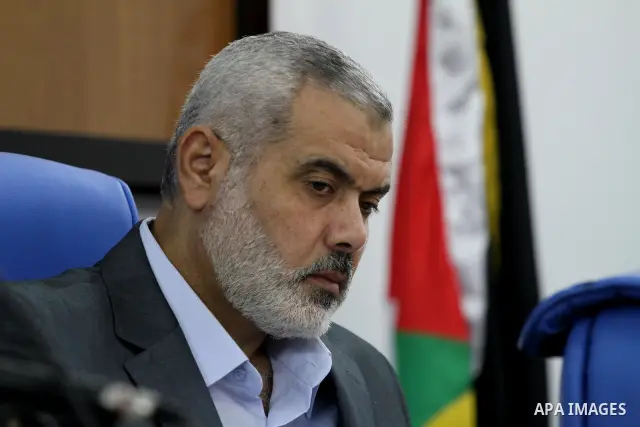 Palestinian prime minister in Gaza Strip, Ismail Haniya attends a meeting of the Palestinian legislative council in Gaza City on September 18, 2011 as the Islamist Hamas movement, which is controling the Gaza Strip, said...