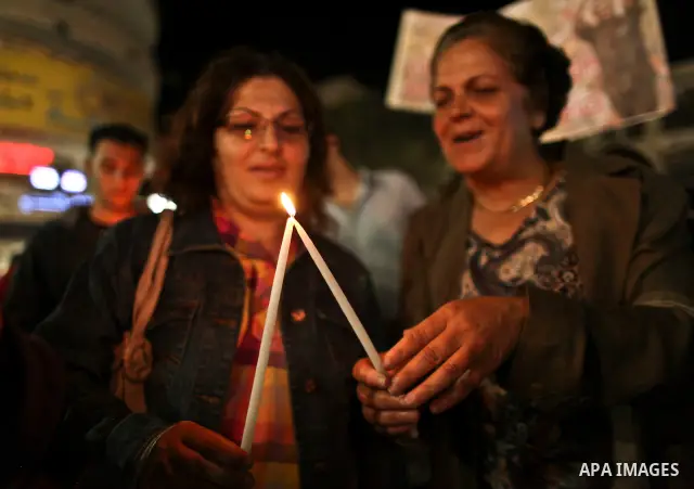 Hundreds of families of Palestinian prisoners held in Israeli jails protest in downtown Ramallah in the West Bank on October 1, 2011 in support of prisoners on hunger strike for a third day. Photo by Issam Rimawi