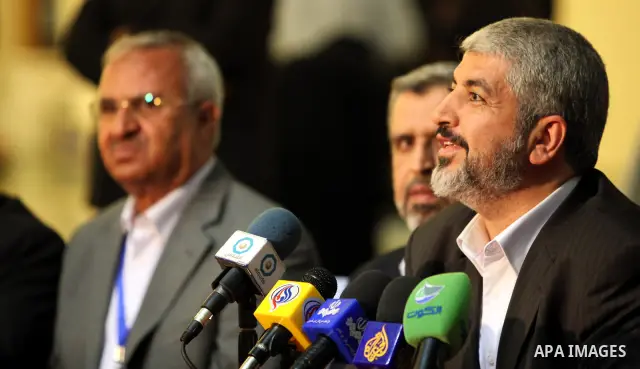 Palestinian factions after the end of the Fifth International conference to support the Palestinian Intifada, in Tehran, "Iran", on Oct. 1-2, 2011. Photo by Mohammed Hams