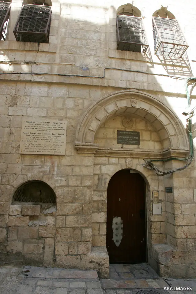 A view to the jewish houses in Jerusalem's old city on Oct. 4,2011. Jewish celebrate Kapparot which begins by reciting a prayer and then spinning the bird over their head to release the sins accumulated over the past yea...