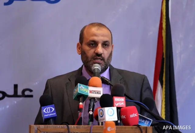 Palestinian Culture Minister, Mohammed al-Madhoun attends the opening ceremony of the book fair which organised by the Ministry of Culture in Gaza city on Oct. 5,2011. Photo by Mohammed Asad