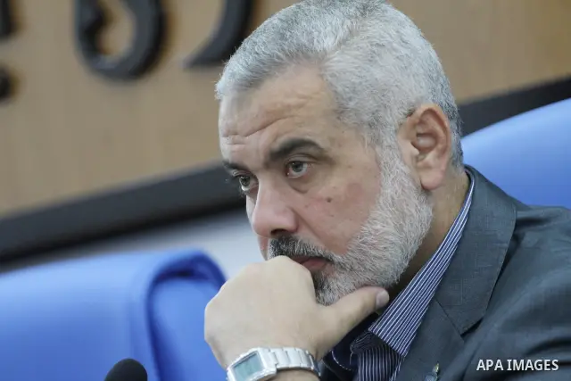 Palestinian Prime Minister in Gaza Strip, Ismail Haniya, attend a session of the Palestinian parliament to discuss the issue of the Palestinian prisoners jailed in Israel, in Gaza City on Oct. 09, 2011. Photo by Mohammed...