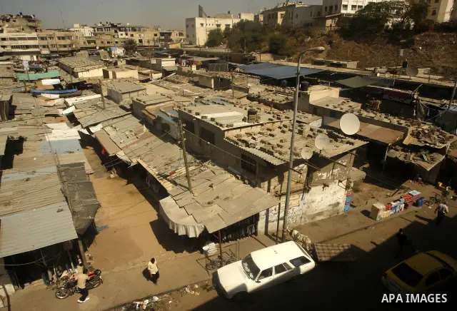 General view to the old Fras market in Gaza city on Oct. 9,2011. A Palestinian investor rented Fras from the government in Gaza Strip to establish a large mall instead of the old market which oppose with refuse and anger...