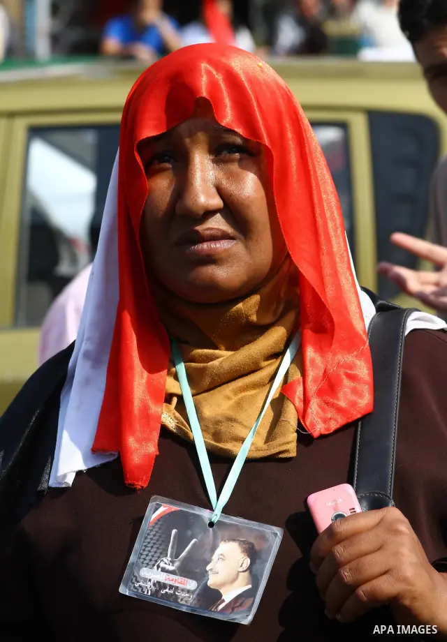Egyptian protesters shout slogans during a demonstration outside a mosque in Cairo in support of national unity that led to a clash between pro- and anti-military supporters on October 14, 2011. The military has run Egyp...