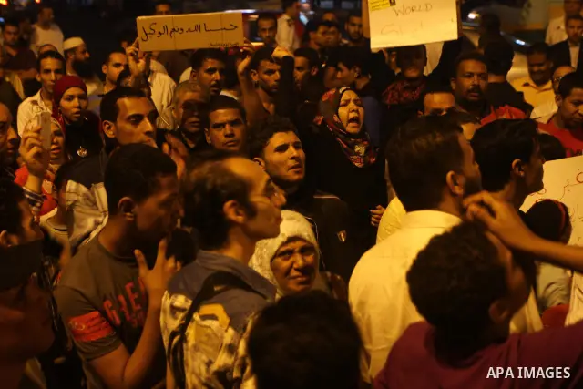 Nearly 3,000 Egyptian mourners gather in in Cairo's Tahrir Square on Oct.15, 2011, for a candlelight vigil in honor of Coptic Christians among 25 people killed in weekend clashes during a demonstration over an attack on...