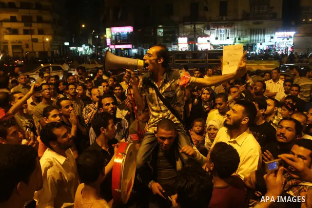 Nearly 3,000 Egyptian mourners gather in in Cairo's Tahrir Square on Oct.15, 2011, for a candlelight vigil in honor of Coptic Christians among 25 people killed in weekend clashes during a demonstration over an attack on...
