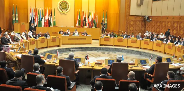 A general view of a meeting by the Arab League foreign ministers held to discuss about Syria at their headquarters in Cairo October 16, 2011. Arab foreign ministers held a meeting to discuss whether to suspend Syria from...