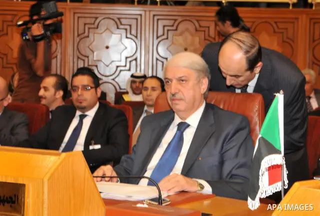 Syria's Ambassador to the Arab League, Yousef Ahmad, attends an Arab Foreign Ministers meeting at the Arab League headquarters in Cairo Sunday Oct. 16, 2011 to discuss the possibility of suspending Syria's membership of...