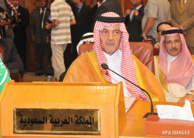 Saudi Arabian Foreign Minister Prince Saud Al-Faisal attends the Arab Foreign Ministers emergency meeting about syria, at the Arab League Headquarters in Cairo, Egypt, 16 October 2011. According to media reports, Arab fo...
