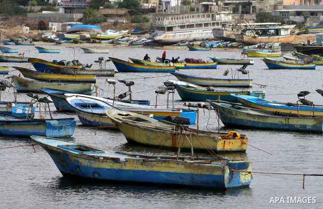A picture shows the port in Gaza City on November 4, 2011. The United States warned on Thursday that a new effort by pro-Palestinian activists to send a flotilla to challenge Israel's blockade of the Gaza Strip was dange...