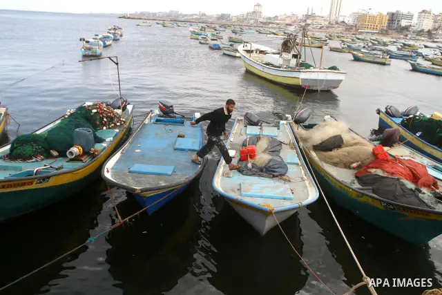 A picture shows the port in Gaza City on November 4, 2011. The United States warned on Thursday that a new effort by pro-Palestinian activists to send a flotilla to challenge Israel's blockade of the Gaza Strip was dange...