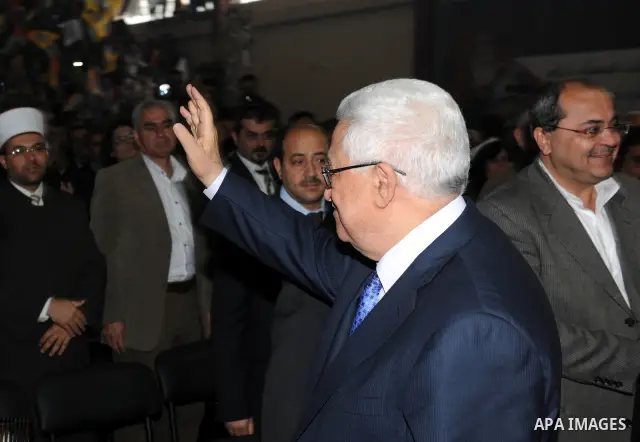 Palestinian leader Mahmud Abbas attends a celebration on November 16, 2011 in the West Bank city of Ramallah. The celebration was timed to mark seven years since the death of veteran leader Yasser Arafat and the 23rd ann...