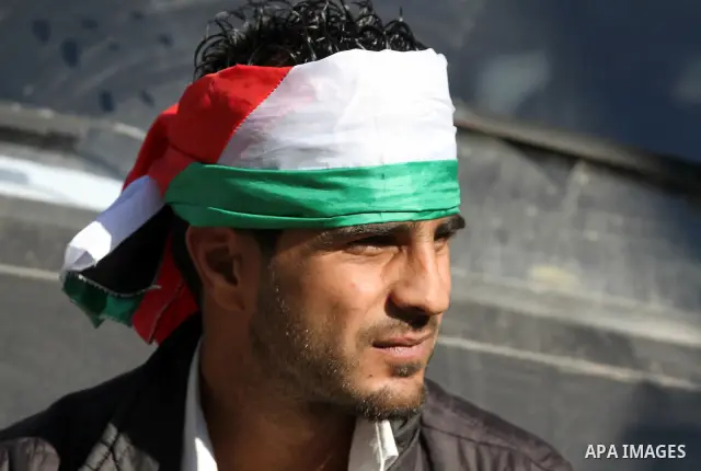 Palestinians take part in a rally in Gaza City marking the U.N.'s International Day of Solidarity with the Palestinian People November 29, 2011. Photo by Majdi Fathi