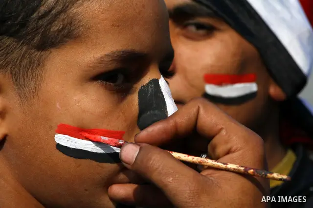 Egyptian protesters attend a demonstration in Tahrir Square, in Cairo, Egypt, Friday, Dec. 2, 2011. Islamists appear to have taken a strong majority of seats in the first round of Egypt's first parliamentary vote since H...