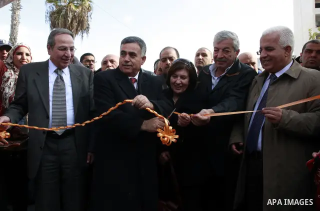 Palestinians participate in an exhibition for national industries in the West Bank city of Nablus, Thursday, Dec. 8, 2011. Photo by Wagdi Eshtayah.