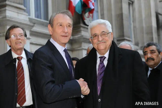 Palestinian President Mahmoud Abbas during a meeting with the mayor of Paris in Paris, Dec. 14, 2011. Palestine was admitted as a member of the U.N. Educational, Scientific and Cultural Organization in an October vote th...